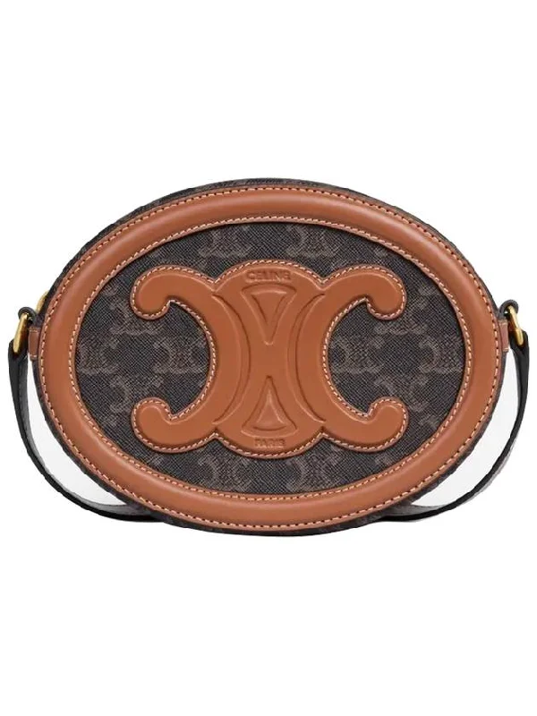 Coeur Triomphe Oval Mini Bag Tan