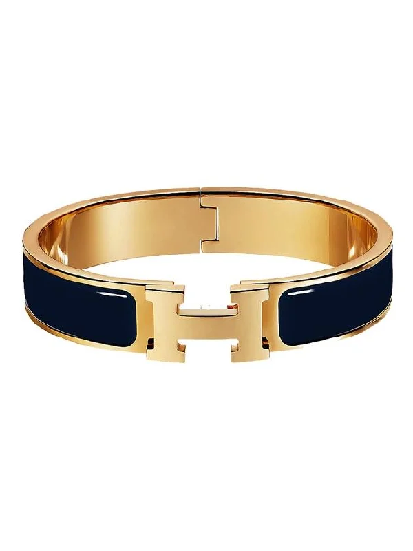 Clic H Bracelet Gold Noir