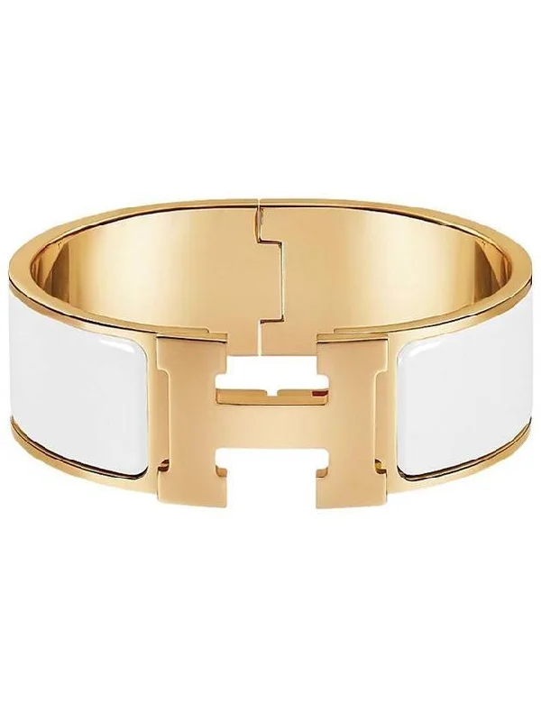 Clic Clac H Bracelet Gold Blanc