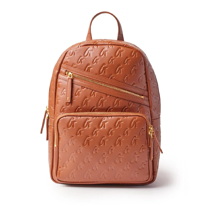 Fashion-forward backpack for bold street style -MONOGRAM UNISEX BACKPACK - BROWN