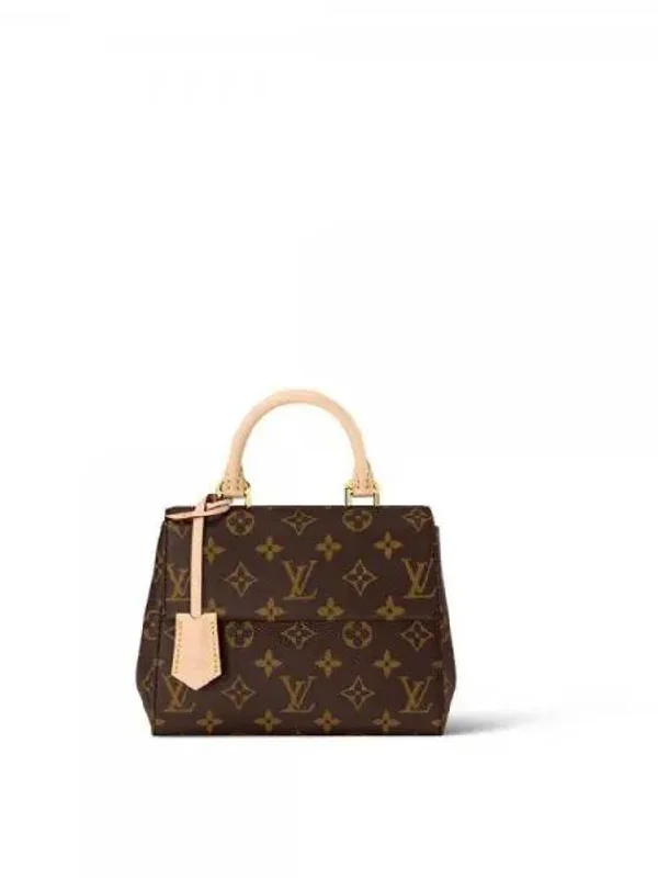 Clooney Mini Monogram Tote Bag Brown