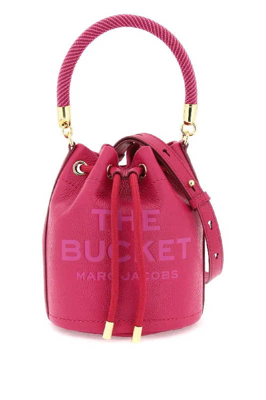 the leather bucket bag