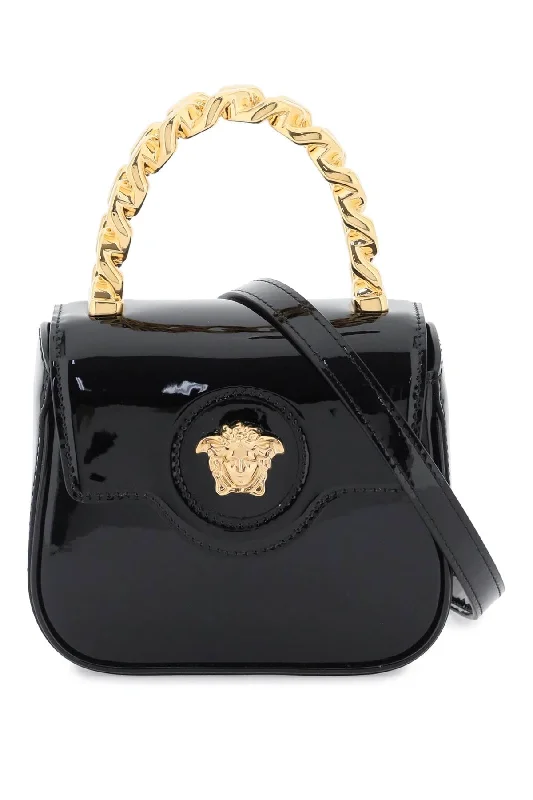 patent leather 'la medusa' mini bag