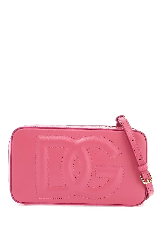 Dolce & Gabbana Lilac Calfskin Shoulder Bag With Adjustable Strap