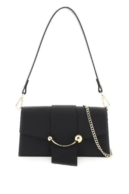 'mini crescent' leather bag