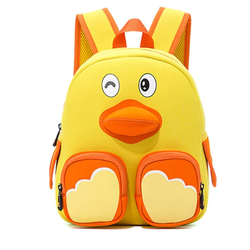 Sleek business backpack with hidden laptop pocket -3D Duck Bag Backpack For Kids Children