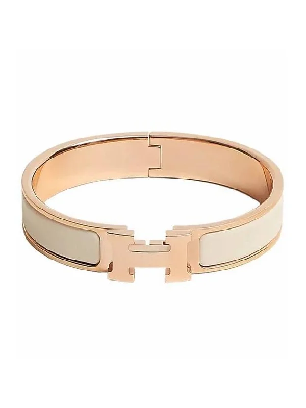 Click H Bracelet Rose Gold Cream