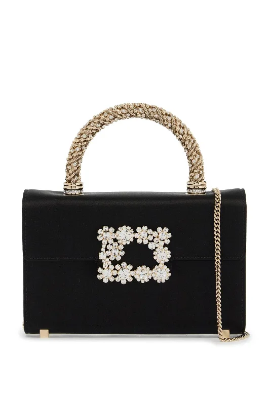 flower strass jewel mini bag