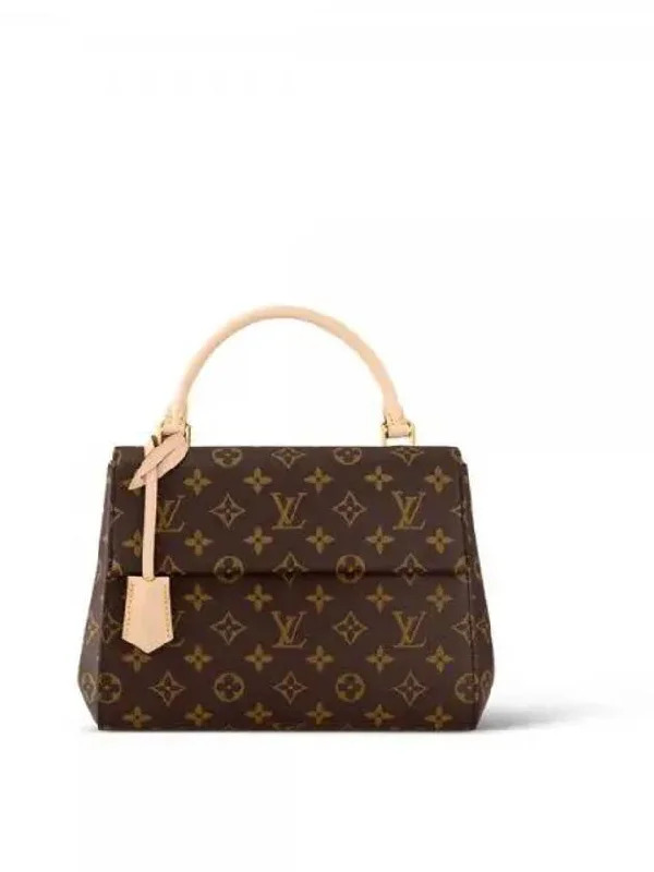 Cluny BB Monogram Tote Bag Brown