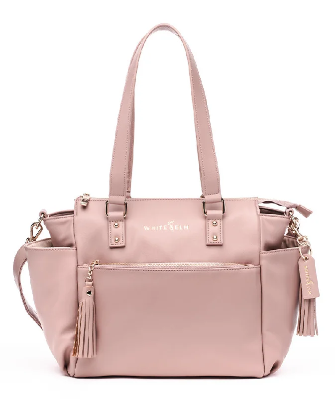 Stylish urban backpack for city lifestyle needs -Gemini Mini Convertible Backpack - Dusty Rose