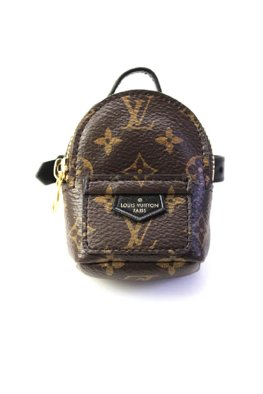 Compact hiking backpack with rain cover included -Louis Vuitton 2019 Party Palm Springs Micro Mini Backpack Bracelet Bag Brown