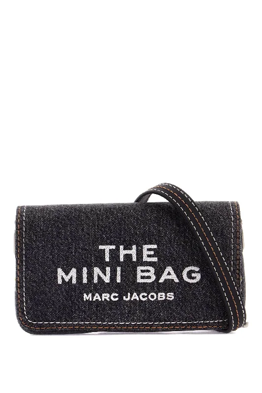 the denim chain mini bag - a