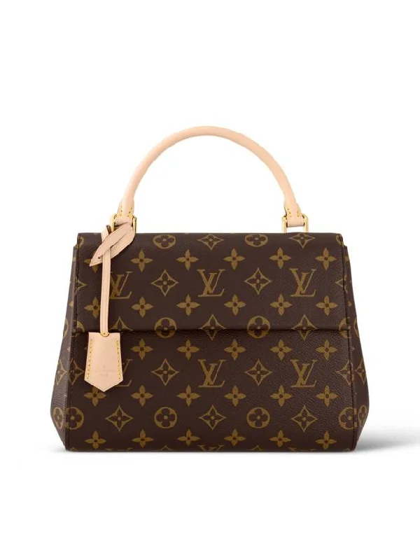 Cluny BB Monogram Tote Bag Brown