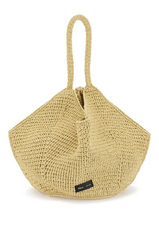 lotus raffia medium bag