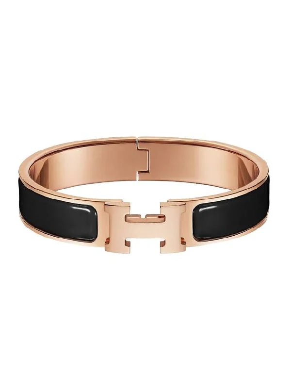 Clic H Bracelet Rose Gold Noir