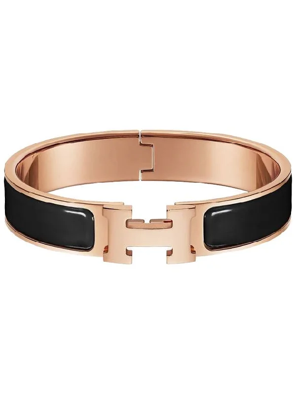 Clic H Bracelet Rose Gold Noir