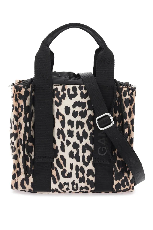 animal-print tote bag