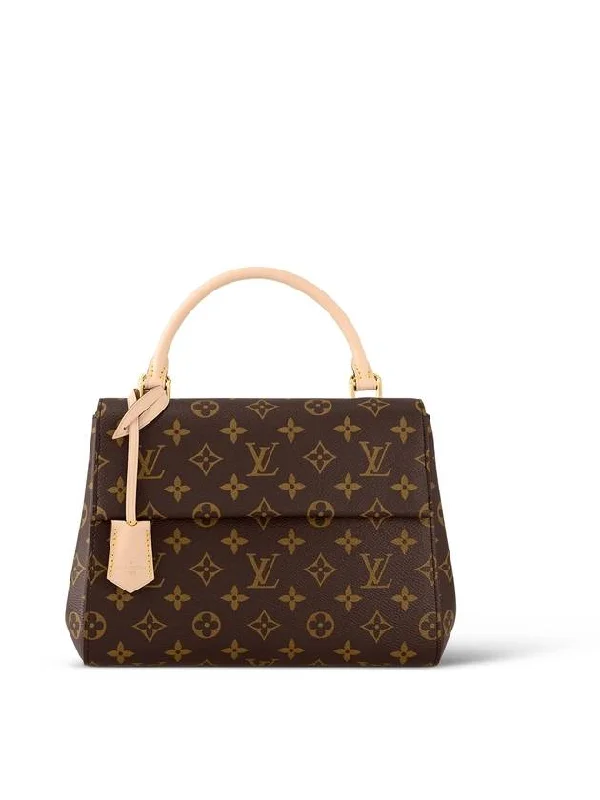 Cluny BB Monogram Tote Bag Brown