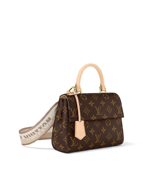 Clooney Mini Monogram Tote Bag Brown