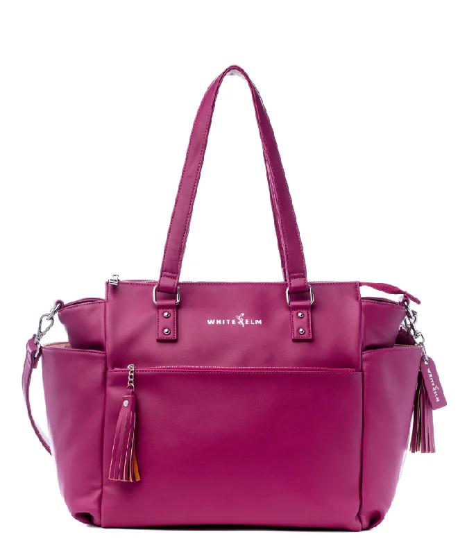 Premium travel backpack with lockable zipper security -Gemini Mini Convertible Backpack - Orchid Pink