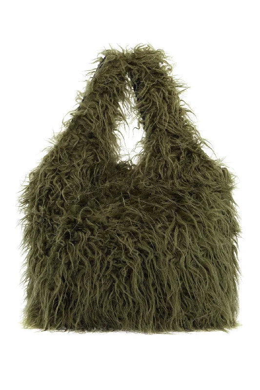 eco fur tote bag in