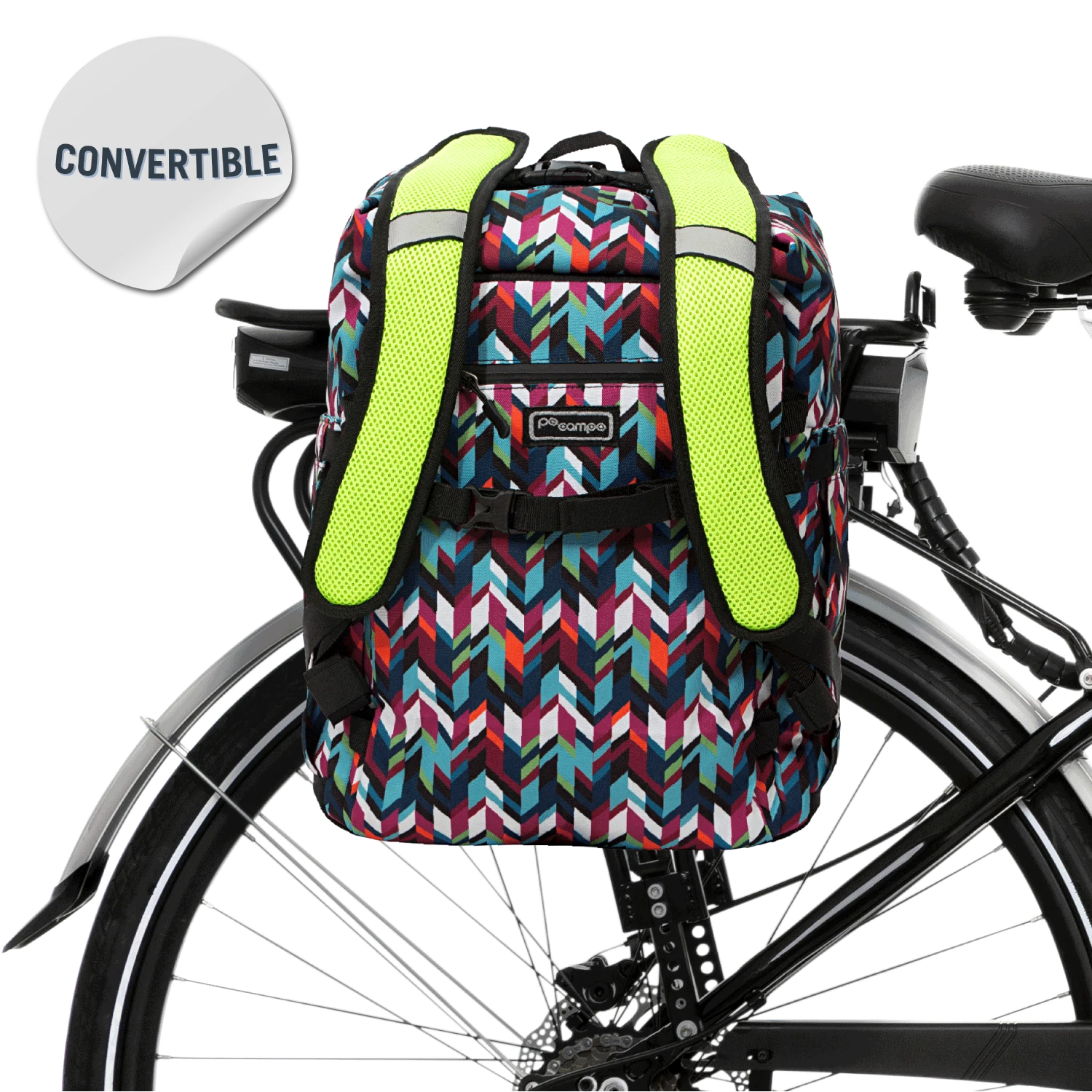 Convertible backpack for switching to shoulder bag -Bedford Backpack Pannier