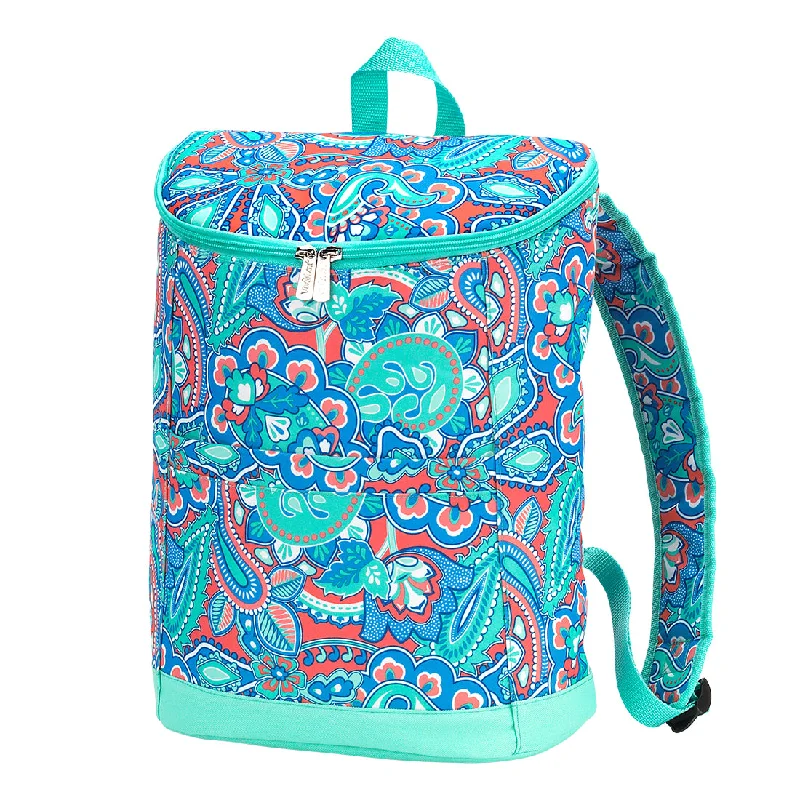 Brightly colored backpack for easy group spotting -Island Bliss Backpack Cooler