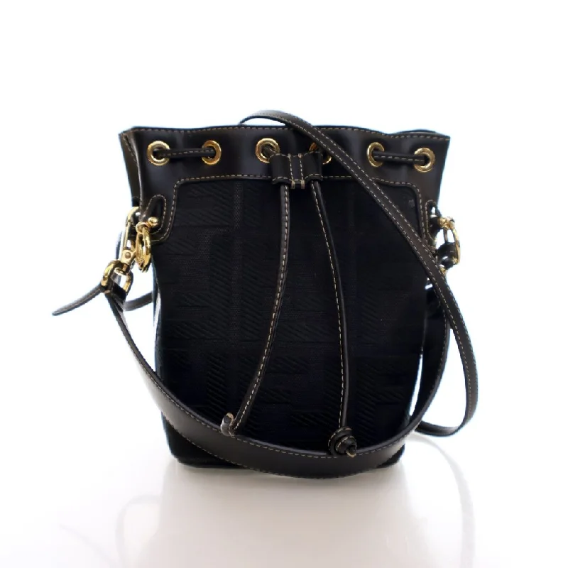 Best bucket bags for night out with unique designs and elegant details for evening wear-Fendi Mini Canvas Mon Tresor Bucket Bag