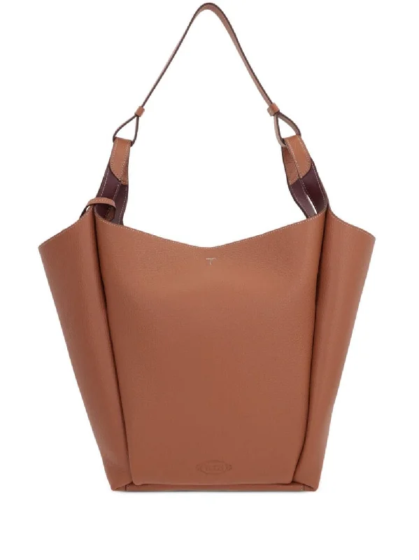 Affordable bucket bags with faux leather for a budget-friendly and trendy style-MEDIUM LEATHER BUCKET