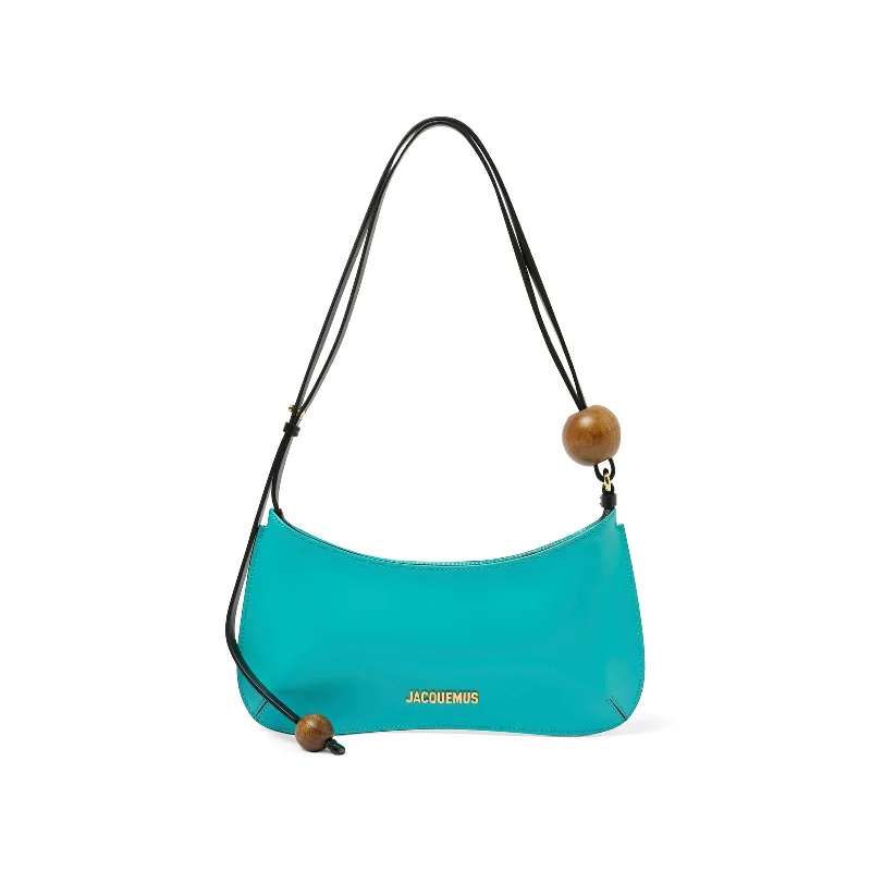 Affordable bucket bags with faux leather for a budget-friendly and trendy style-Le Bisou Perle Leather Bag in Turquoise