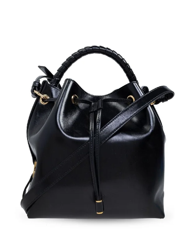 Luxury bucket bags with premium materials like suede and crocodile leather-Marcie Bucket Bag