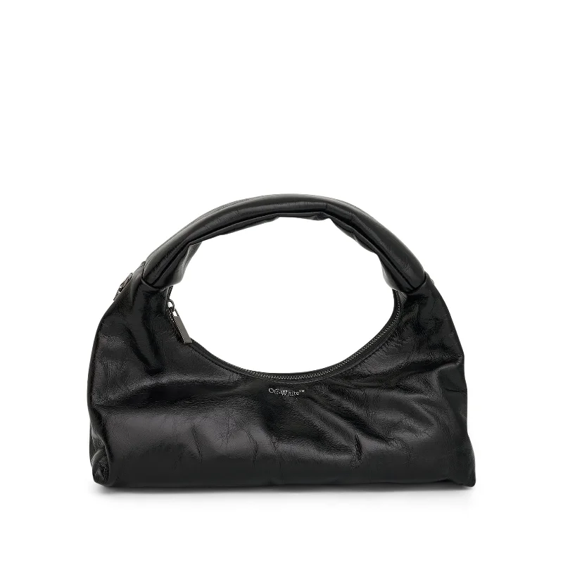 Best bucket bags with leather exterior and fabric lining for a durable and stylish option-Arcade Shoulder Bag in Black