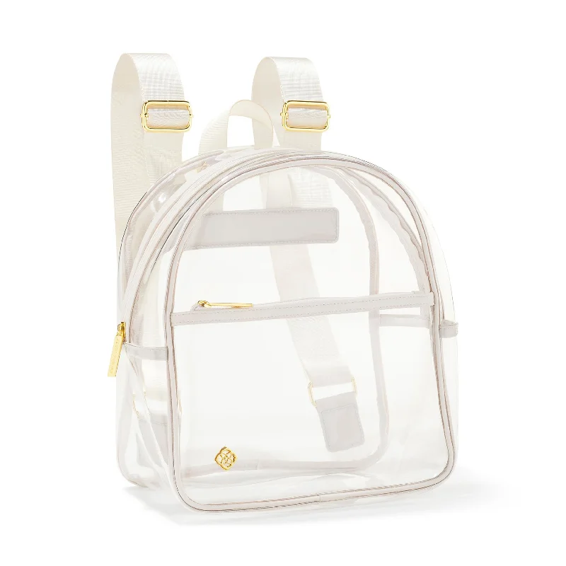 Breathable padded backpack for sweaty summer treks -Kendra Scott | Clear Backpack