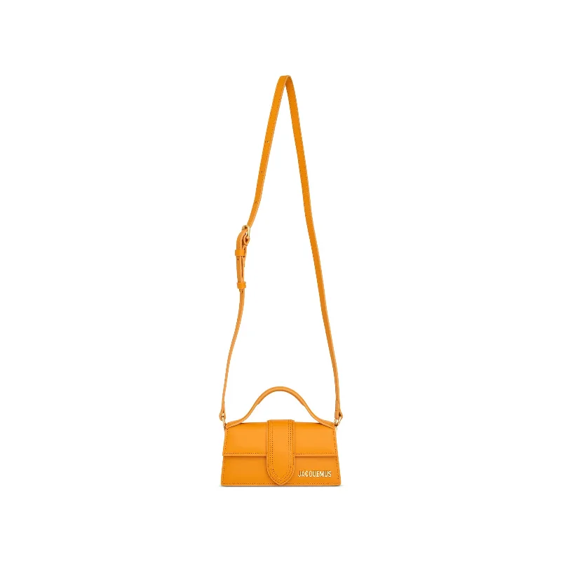 Best bucket bags with colorful leather for a bright and cheerful accessory-Le Bambino Leather Bag in Dark Orange