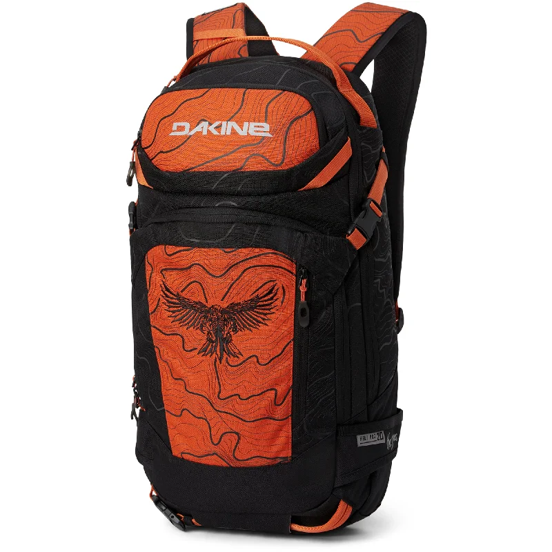 Weatherproof backpack for unpredictable climate conditions -Team Heli Pro 20L Kai Jones - Jones Pureed Pumpkin