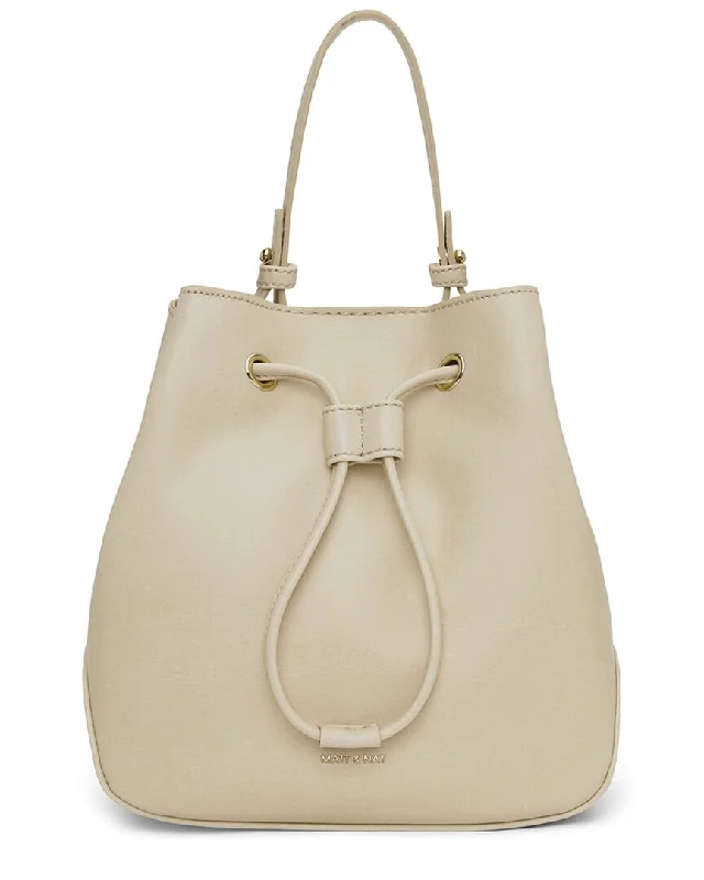 Best bucket bags with contrasting leather and fabric materials for a modern look-MATT & NAT Dupont Bucket Bag