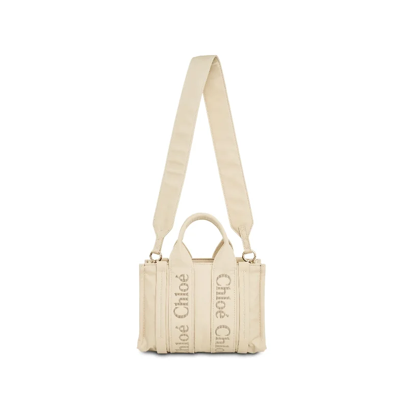 Best bucket bags with adjustable straps for a customizable and comfortable fit-Small Woody Tote Bag in Dusty Ivory