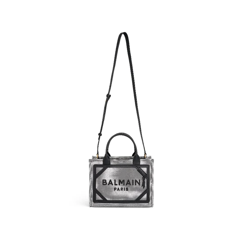 Best bucket bags with animal prints for a bold and fashionable statement-B-Army Small Shopper Bag in Black/White