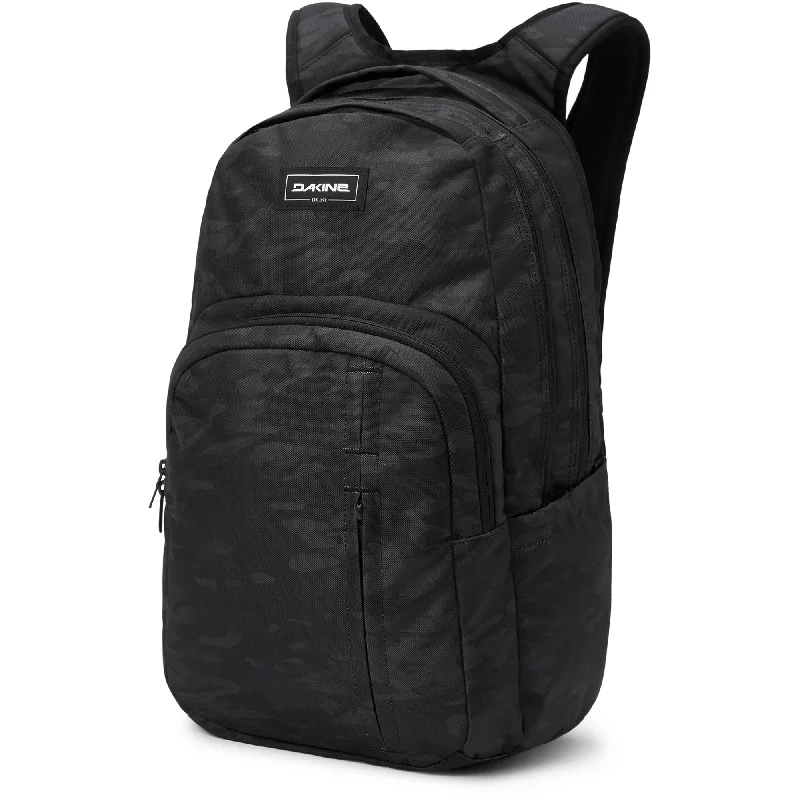 Padded shoulder backpack for comfortable long wear -Campus Premium Backpack 28L - Black Vintage Camo