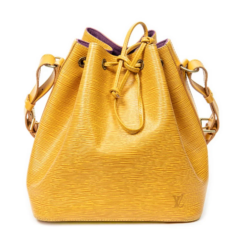 Best bucket bags with metallic leather finishes for a shiny, sophisticated accessory-Noe PM