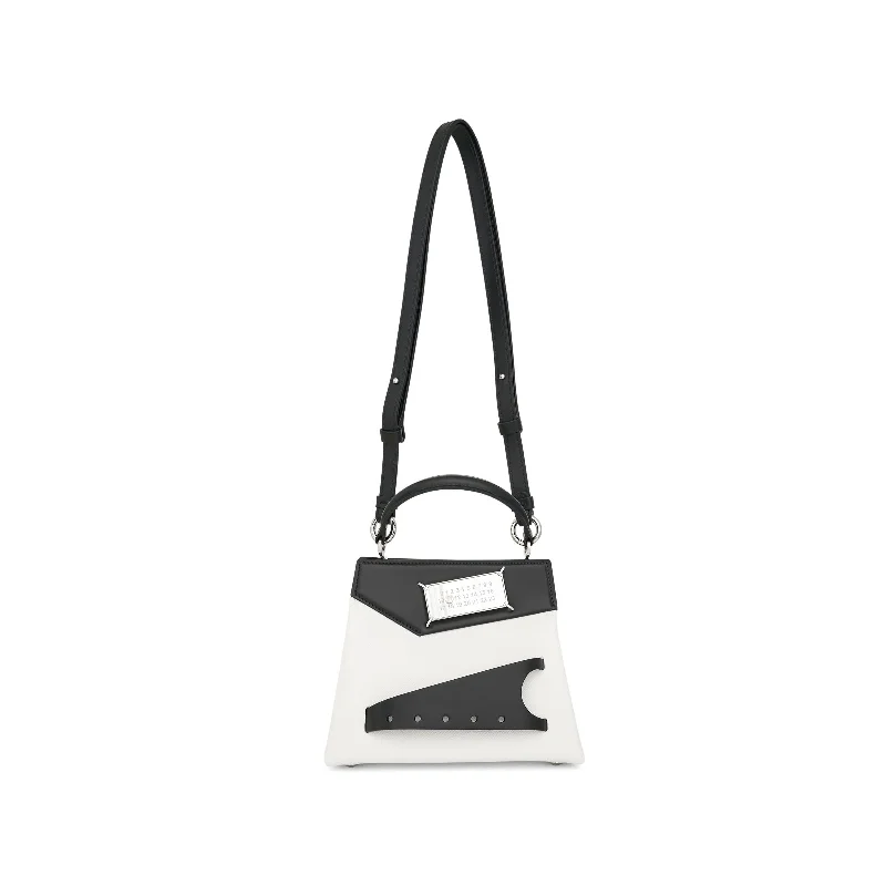 Affordable bucket bags with faux leather for a budget-friendly and trendy style-Small Snatched Handbag in Black/White