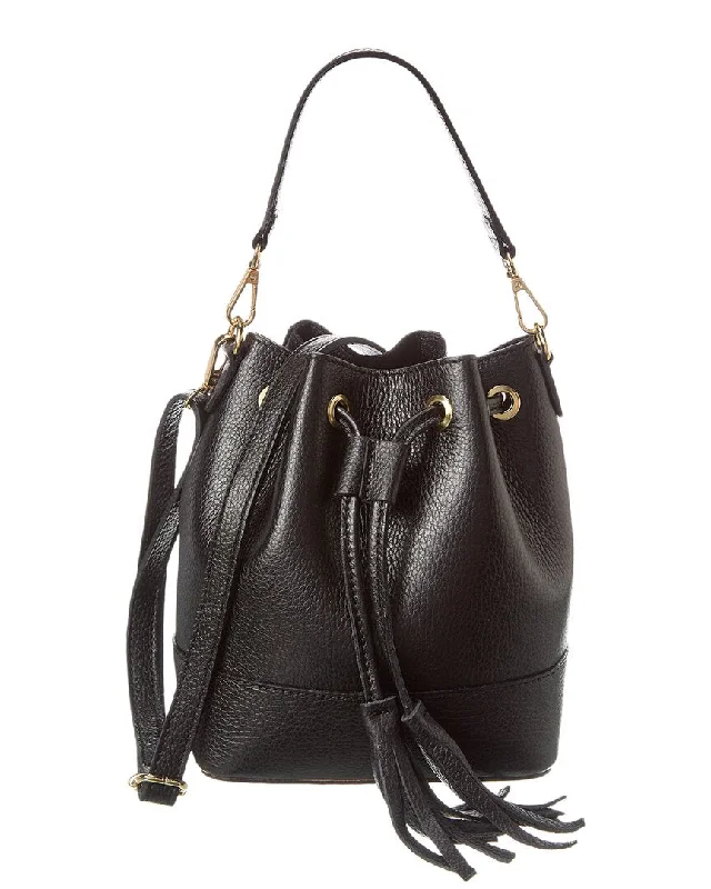 Best bucket bags with leather exterior and fabric lining for a durable and stylish option-Italian Leather Bucket Bag