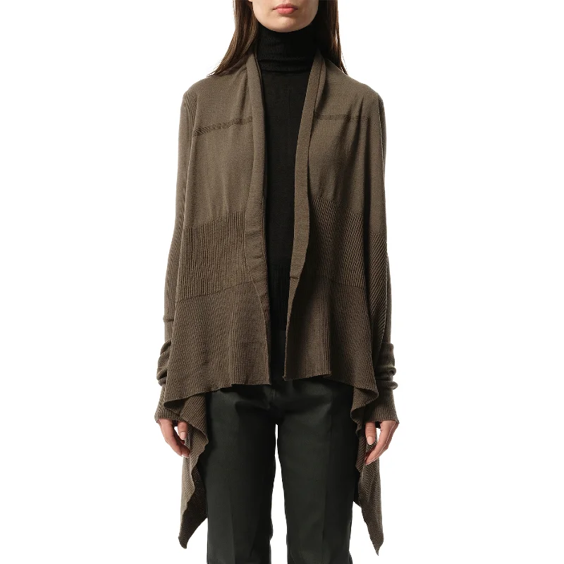 Bucket bags with soft leather for a casual and laid-back yet chic look-Medium Wrap Cardigan in Dust