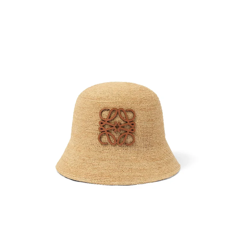 Best bucket bags with vintage-inspired designs for a timeless and elegant style-Raffia Bucket Hat in Natural