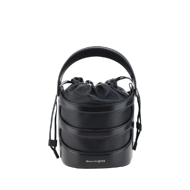 Bucket bags with monochromatic designs for a sleek and minimalist fashion accessory-Alexander McQueen The Rise Bucket Women's Bag