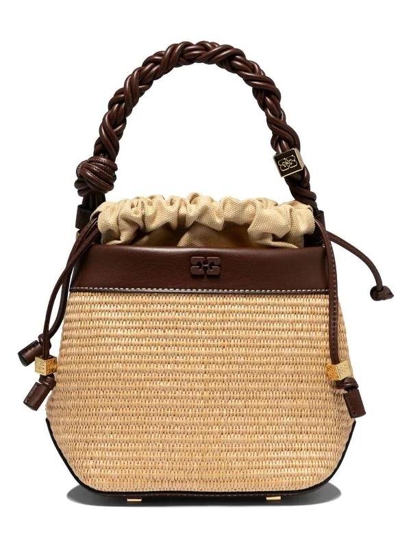 Best bucket bags for work with sleek, professional designs and durable materials-Bou Bucket Bag Raffia BEIGE