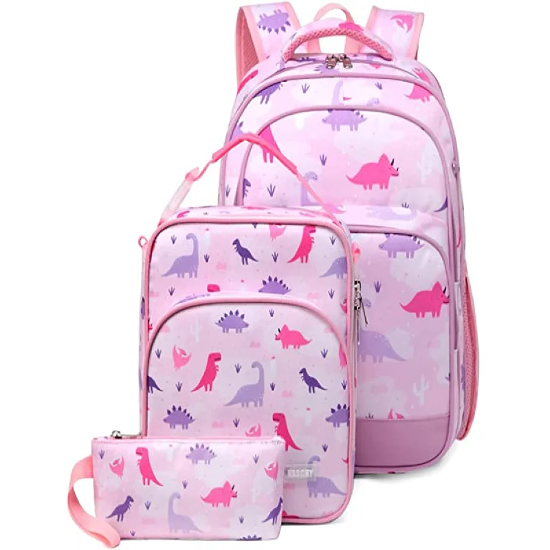 Trendy quilted backpack for women’s fashion appeal -16in Elementary School  Backpack Lunch Bag Set