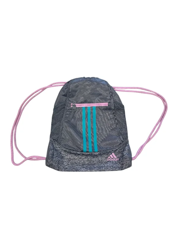 Foldable travel backpack for easy packing convenience -Backpack By Adidas, Size: Large