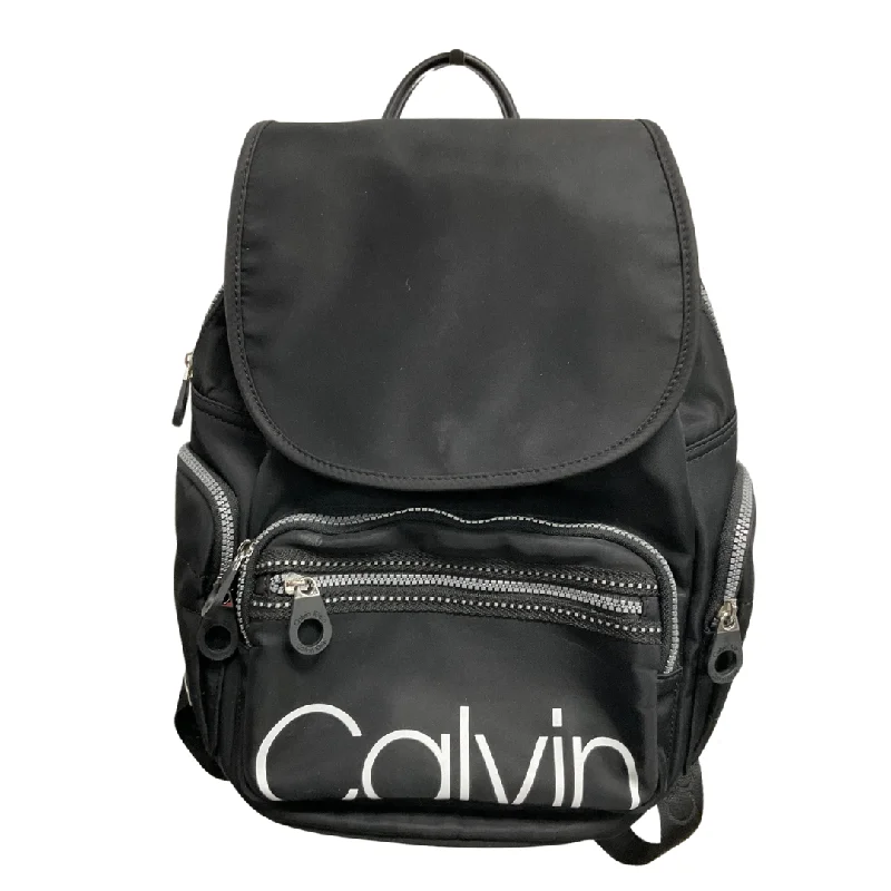 Eco-friendly backpack made from recycled materials -Backpack By Calvin Klein, Size: Medium