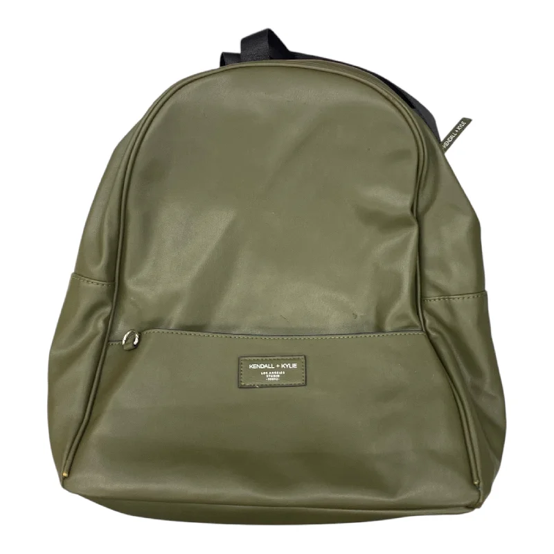 Professional nylon backpack for sleek office style -Backpack By Clothes Mentor In Green, Size:Medium